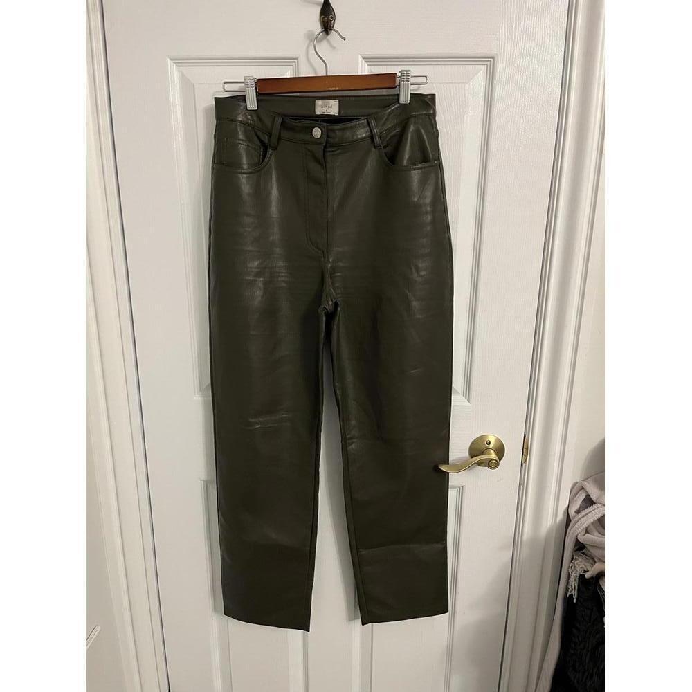Aritzia Melina pants green brown 8